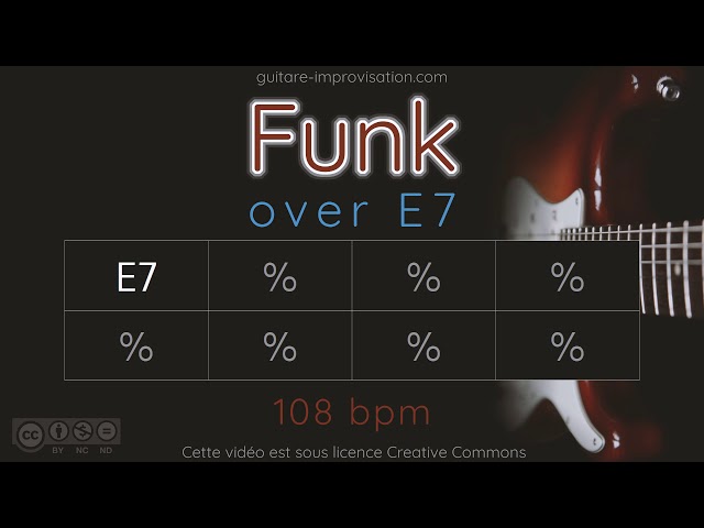 FUNK over E7 - Backing Track