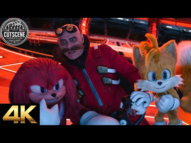 [4K UHD] Dr. Robotnik, Team Sonic And Shadow Saving Earth From Doom CUTSCENE | Sonic the Hedgehog 3