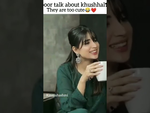 Tum mjhse 5 saal choty ho💗|saboor ali talk about khushal khan |mushkil |geo tv