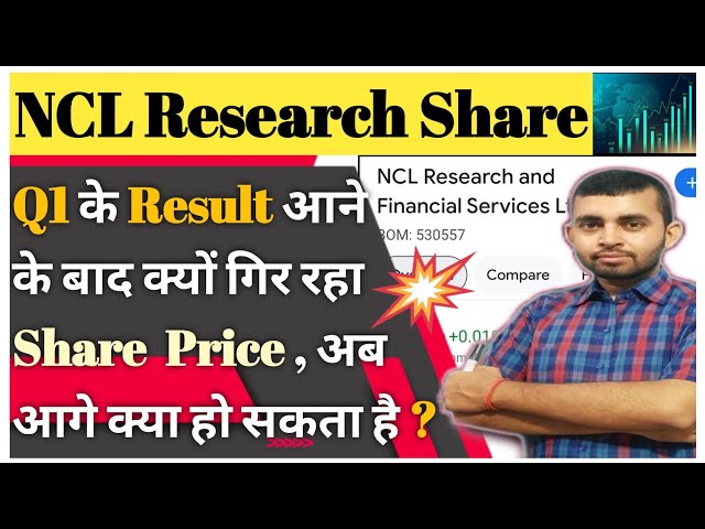 NCL Research and Financial Services☀️NCL Research Share Latest News☀️why NCL Research falling ?