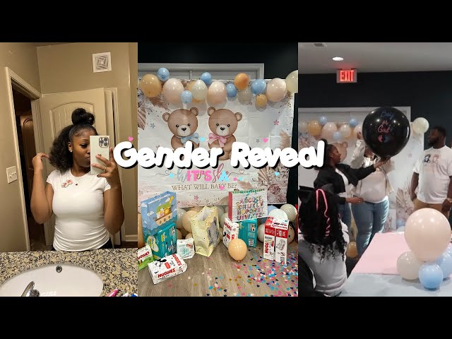 VLOG : my sister’s gender reveal, decorating, cooking & more *SHE CRIED*