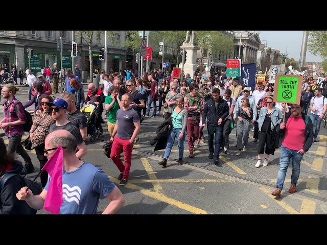 Extinction Rebellion rallies in Dublin