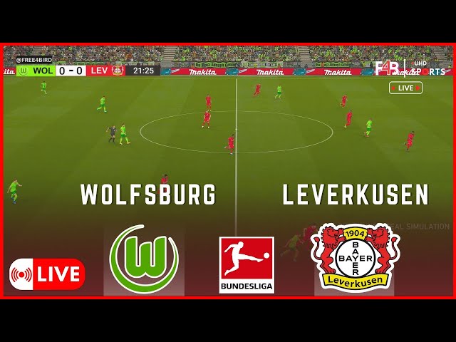 WOLFSBURG GEGEN LEVERKUSEN  LIVE | BUNDESLIGA 24/25 | SIMULATION & LIVE-ERGEBNIS  #germany