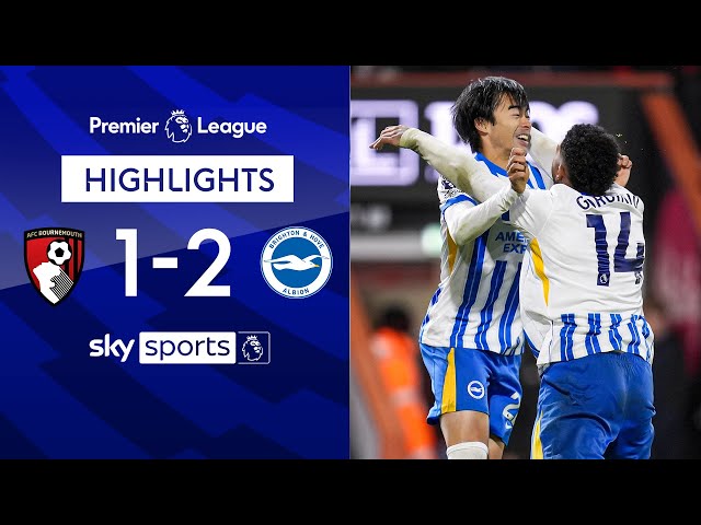 Clinical Brighton hold on against Cherries after red! | Bournemouth 1-2 Brighton | EPL Highlights