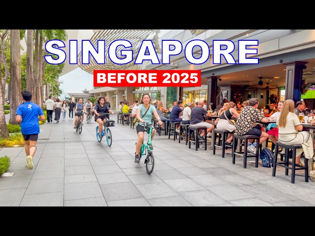 Singapore City Before 2025 | Downtown to Marina Bay Countdown 2025 Area | 4K HDR Travel🇸🇬🎉👍