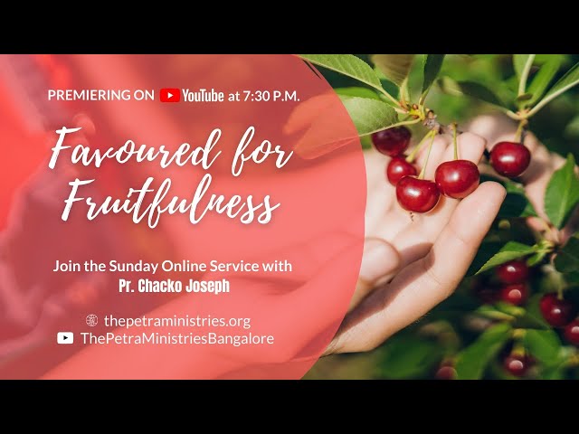 20 December 2020 | Sunday Online Service | Favoured For Fruitfulness