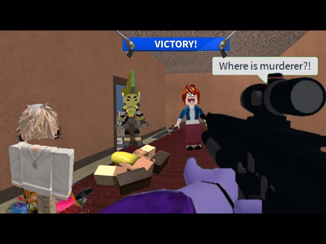 Playing murder mystery trolling as fly  #funny #mm2￼