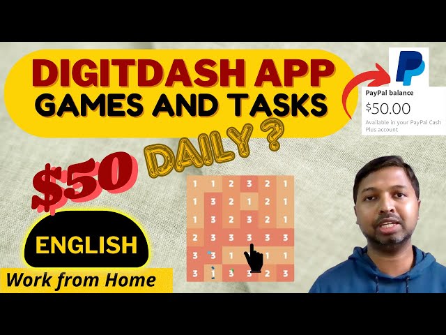 #273 Work from  Home Job  English | Digitdash Mobile App - Games - Genuine Review - Kutti Paanai