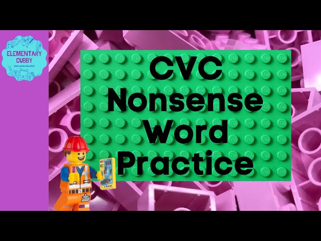 CVC Nonsense Words Practice #5 (no music) Acadience/Dibels NWF