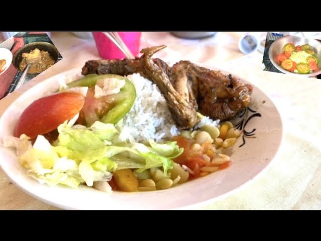 COMO hacer un arroz con pollo y ensaladas deliciosa en el campo. La vida del campo en la cocina.