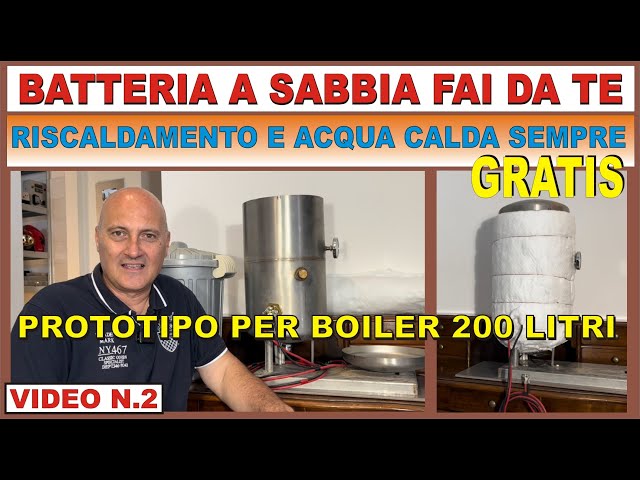 PROTOTIPO BATTERIA A SABBIA #fotovoltaico #faidate