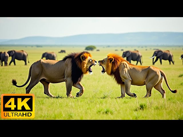 4K African Animals: Amboseli National Park - Relaxing Music With Video About African Wildlife