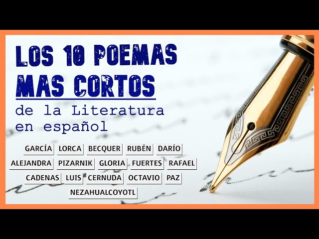 ¡LOS 10 POEMAS MAS CORTOS EN ESPAÑOL! - Poesía breve