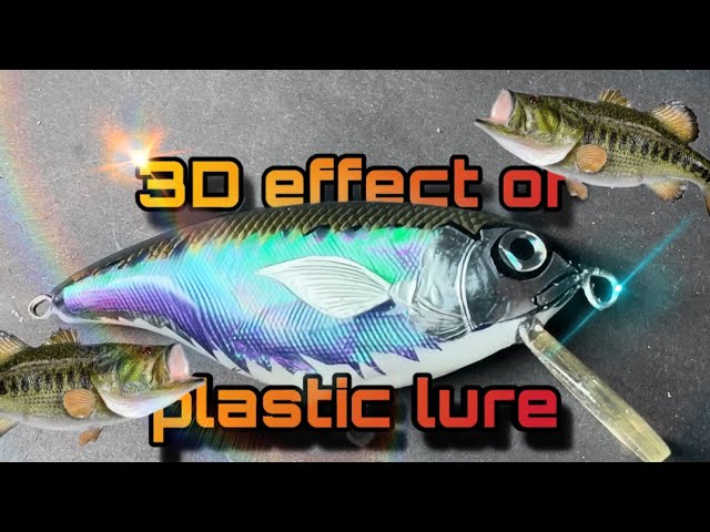 3D effect of plastic lure