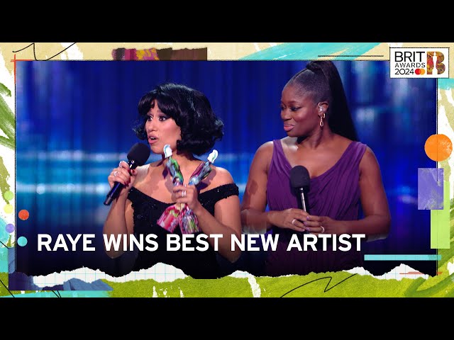 RAYE Wins Best New Artist | The BRIT Awards 2024