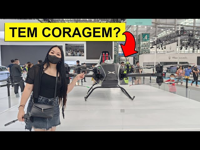 VOCÊ VOARIA NESSE DRONE?? Feira de automóveis - Vídeo em 360º