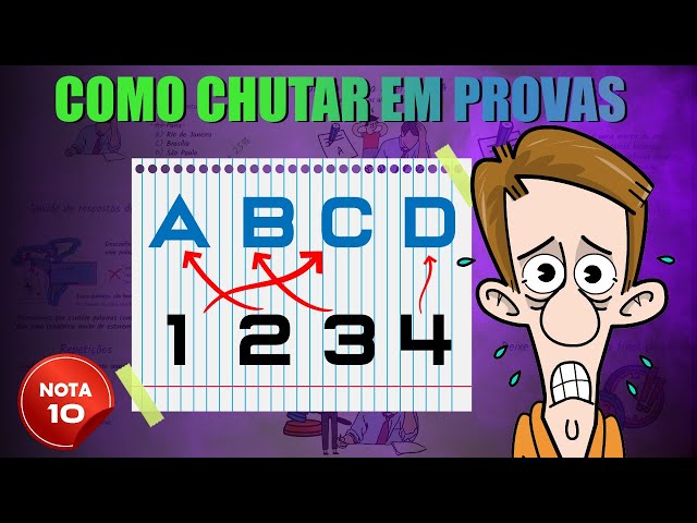 Como CHUTAR nas PROVAS (7 Técnicas GENIAIS para prova de múltipla escolha) Escola | Enem | Concursos