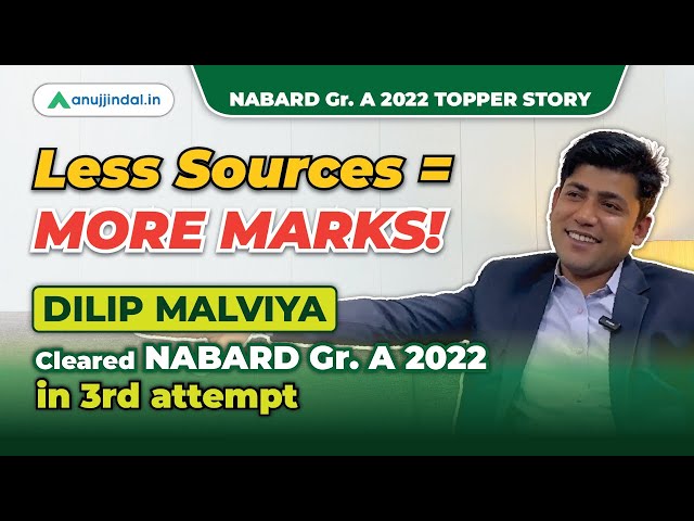 NABARD Grade A 2022 Topper Interview | NABARD 2023 Strategy | NABARD 2023 Notification | Anuj Jindal