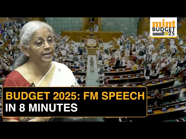 Budget 2025: BIG Relief To Middle Class, Kisan Credit Cards | Watch FM Speech In 8 Minutes