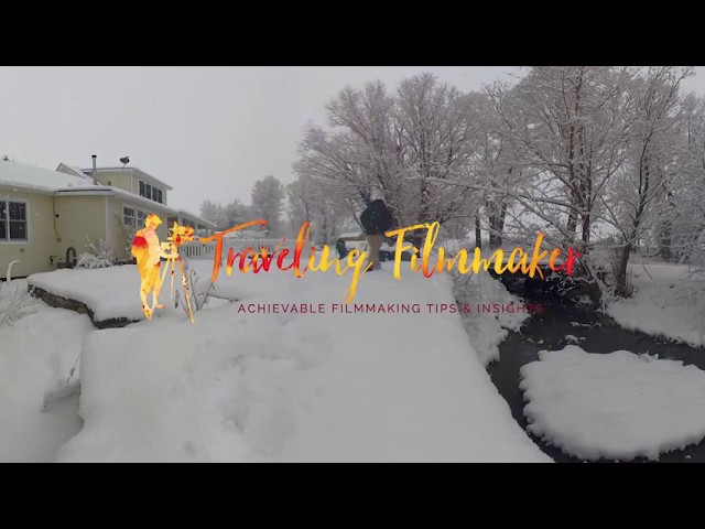 360Video: GoPro Fusion footage "Snow Day Winter Wonderland"