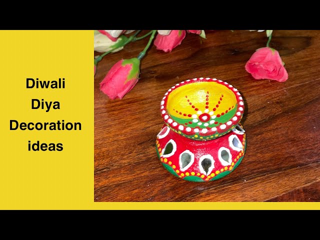 Diwali Diya Decoration ideas/ Diwali Decorations ideas/ DIY diya decorations ideas