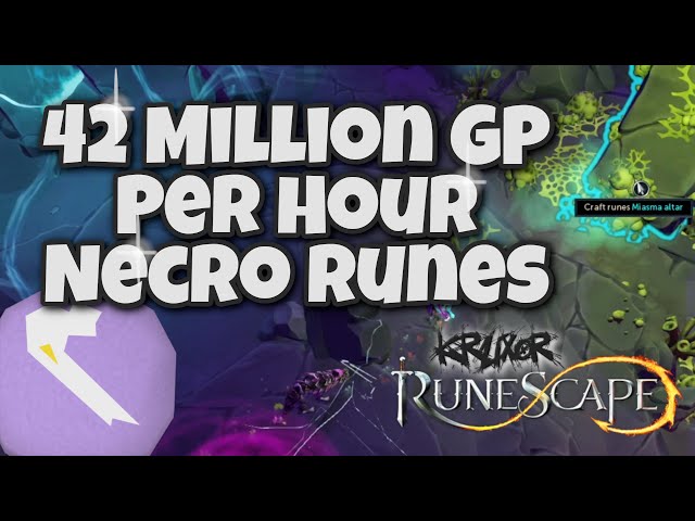 42 Million GP Per Hour! Necrotic Runes - Method, Gear, Techniques - Runescape 3