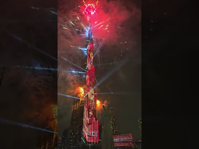 New Year celebrations at Burjkhalifa 2025. #burjkhalifafireworks #trendingtoday  #nyedubai #dubai