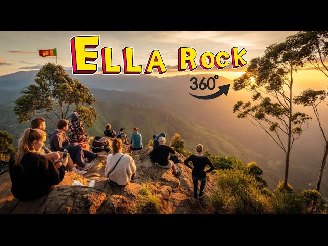 "🌄 ELLA ROCK 360° | Breathtaking Aerial View 🚁🇱🇰 | Sri Lanka Travel Adventure"