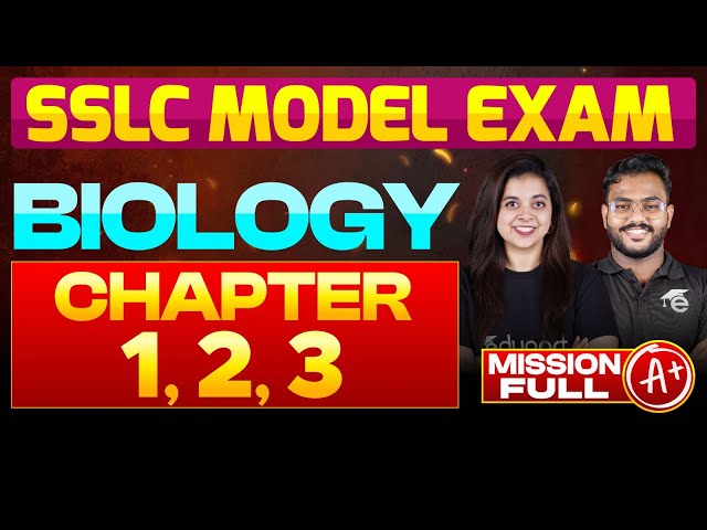 SSLC Model Exam Biology Chapter 1, 2, & 3 | Eduport