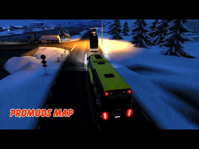 ETS 1.46 | ProMods Map - Man Bus Mod