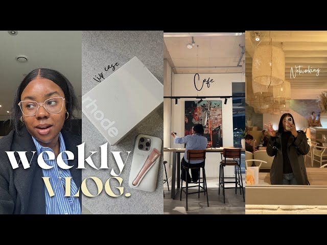 WEEKLY VLOG| getting the VIRAL RHODE lip case, meeting MARKETING girlies, SPRING shopping & more