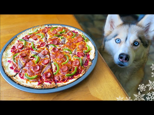 DIY PIZZA FOR DOGS | Dog friendly Pizza | DIY Dog Treats | Snow Dogs Snacks 66