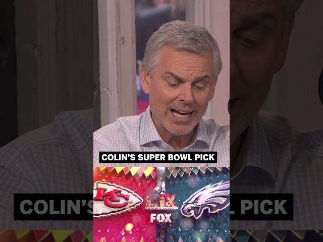 Colin makes his pick for Super Bowl LIX! #NFL #eagles #chiefs