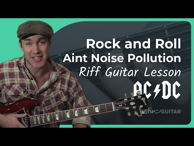 Rock and Roll Aint Noise Pollution by AC/DC | RIFF Guitar Lesson