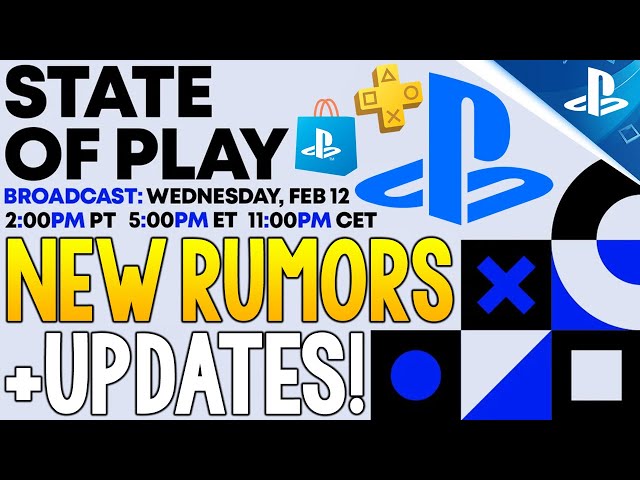 Last Minute PlayStation STATE OF PLAY February 2025 RUMORS and UPDATES!