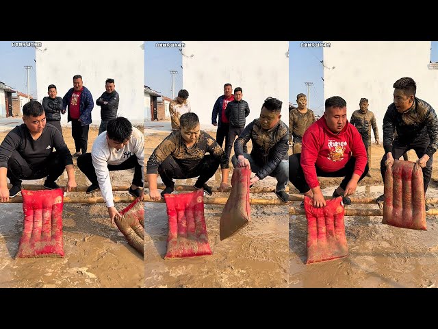 Balance Challenge, Winter Mud Puddle Pillow Contest#funny #hilarious