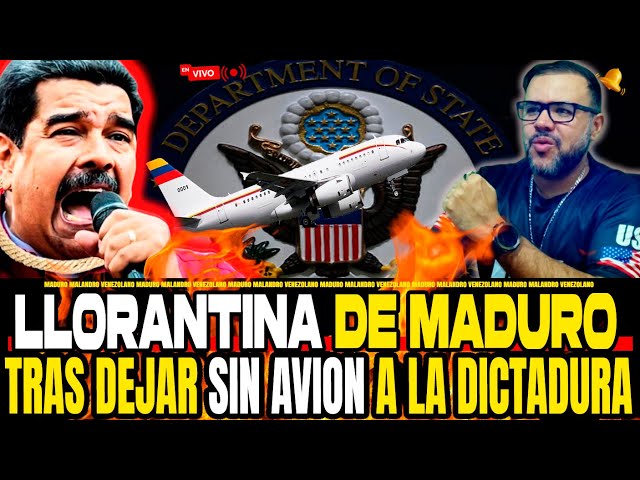 🔴 ÚLTIMAS NOTICIAS! EL RÉGIMEN SALIÓ CON LLORANTINA POR DEJAR SIN AVIÓN AL DICTADOR EN UN COMUNICADO