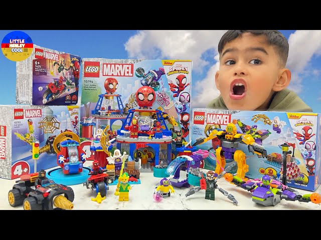 Littlehenleycool plays with Lego Spider-Man and friends