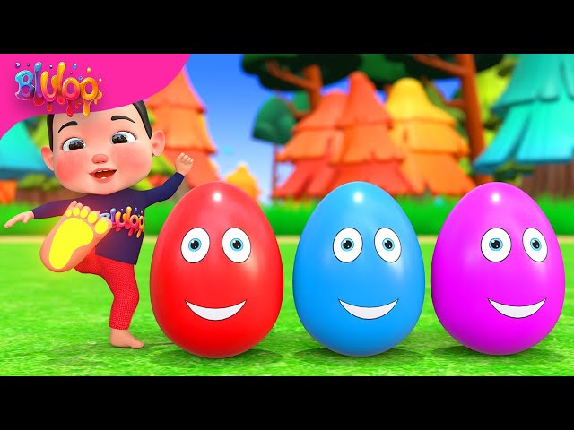 Surprise Eggs Kids Song | BluLoo Nursery Rhymes & Kids Songs