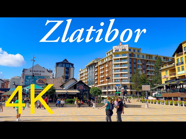 Zlatibor Serbia 🇷🇸  September Walk ☀️ 2023 4K HDR 60fps Walking Tour Part 2 ▶︎Captions