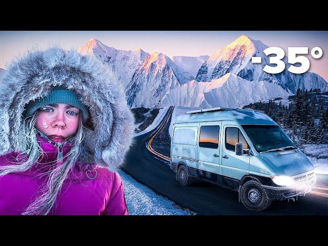 Surviving -35°! Alaska Winter Van Camping on America’s Most Beautiful Road