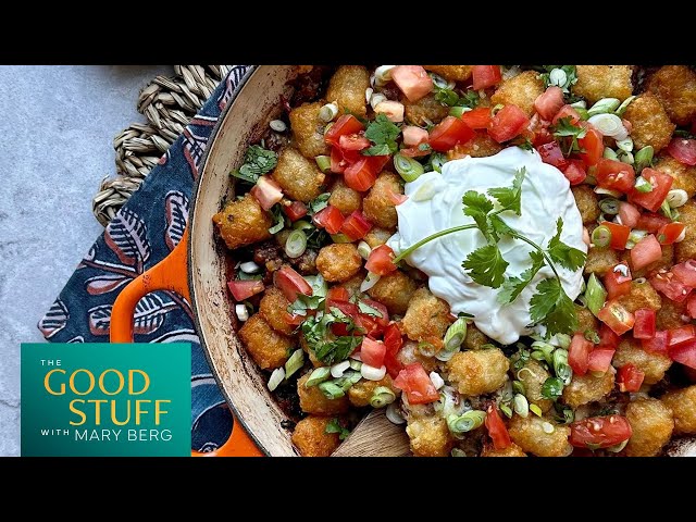 Andrea Buckett's First Cookbook & Taco Tater Tot Cottage Pie Recipe | The Good Stuff with Mary Berg