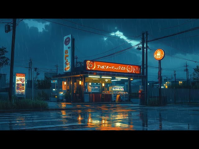 The BEST 1980s & 90s Lofi Hip Hop Beats You've Been Missing | Rainy Tokyo Café Vibe | Old Town Japan