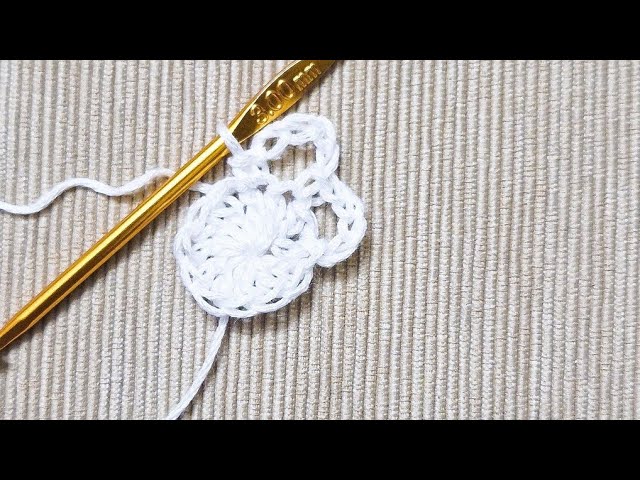 5 Minutes Crochet Snowflake With Embroidery Floss | How to Crochet Snowflake