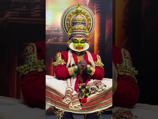 Kathakali Dance Artist Expresses Fear of Baby's Cry #kathakali