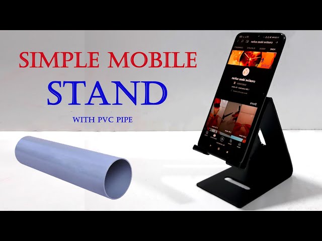 make a mobile stand with woodworking tools - handmade - how to make a mobile stand using PVC pipe