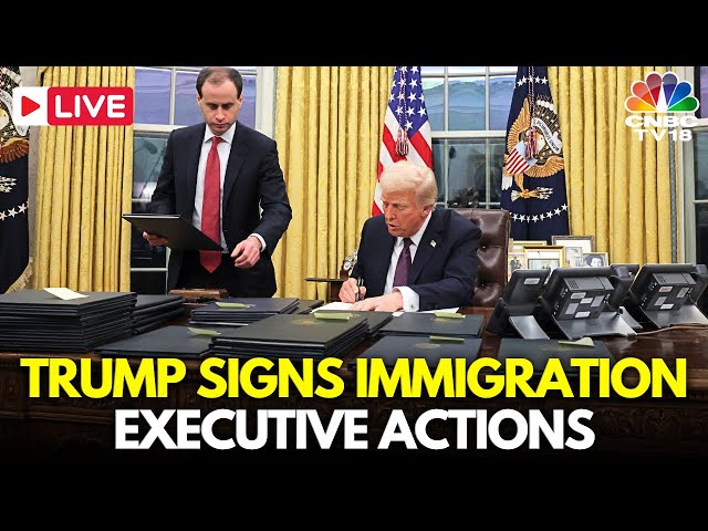 LIVE: Donald Trump Signs a Slate of Immigration Executive Actions, Calling Them “Big Ones” | N18G