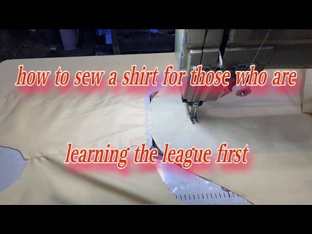 How to sew a shirt for those who are learning the league first (1/4) |sewing Technical