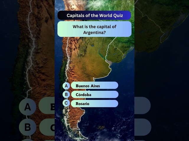 2️⃣1️⃣ CAPITALS OF THE WORLD QUIZ Test your knowledge and challenge your friends and family too!