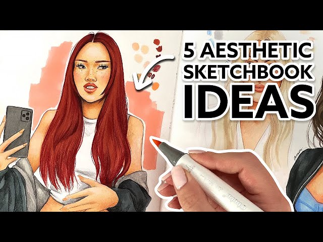 5 aesthetic SKETCHBOOK IDEAS - How to Fill Your Sketchbook to Make it Look Better! | Natalia Madej